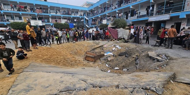 المرصد الأورومتوسطي يدين تصعيد الاحتلال اعتداءاته على مدارس تؤوي نازحين في غزة