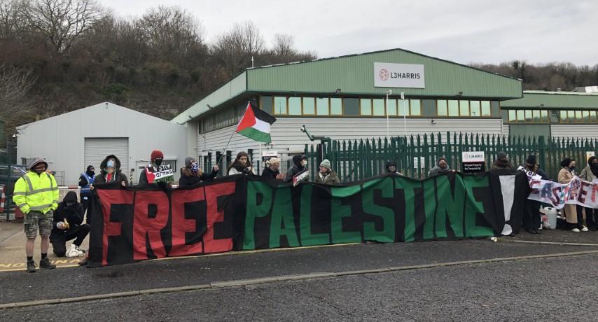 وقفة احتجاجية بريطانية لإغلاق مداخل شركات تصدر الأسلحة لإسرائيل