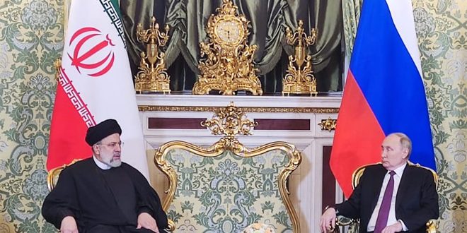 بوتين ورئيسي يبحثان تطورات الأوضاع في المنطقة والعدوان الإسرائيلي على غزة