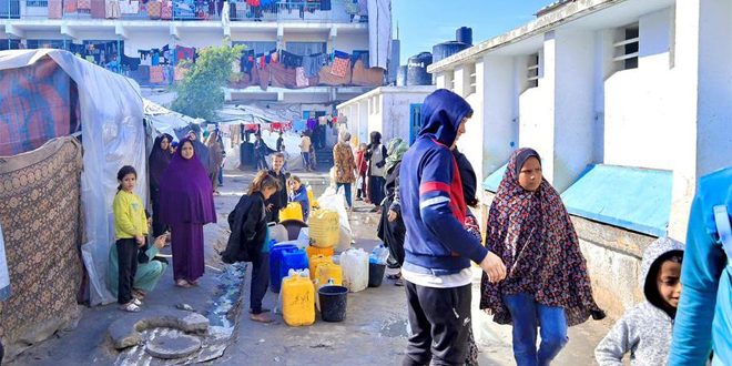 الأونروا تحذر من تفشي الأمراض بمراكز الإيواء في غزة