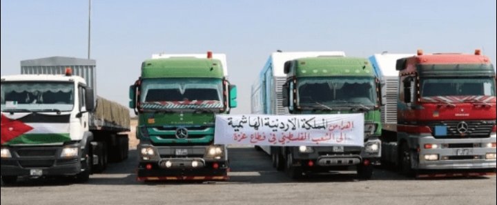واشنطن: المساعدات الانسانية عبر الاردن الى غزة اصبحت ممكنة