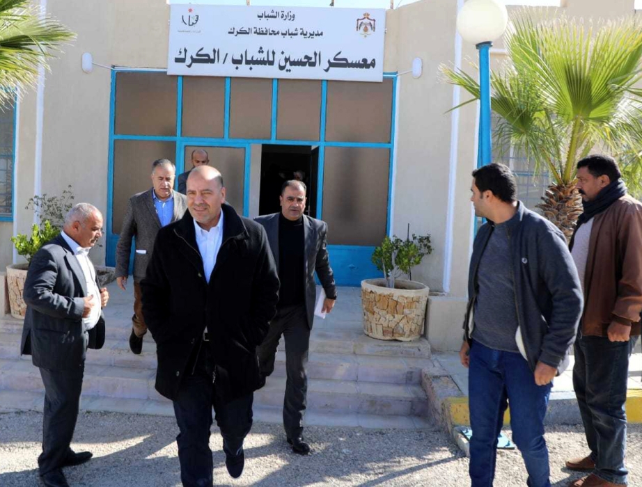 أمين عام الشباب يتفقد مركز شبابية في الكرك