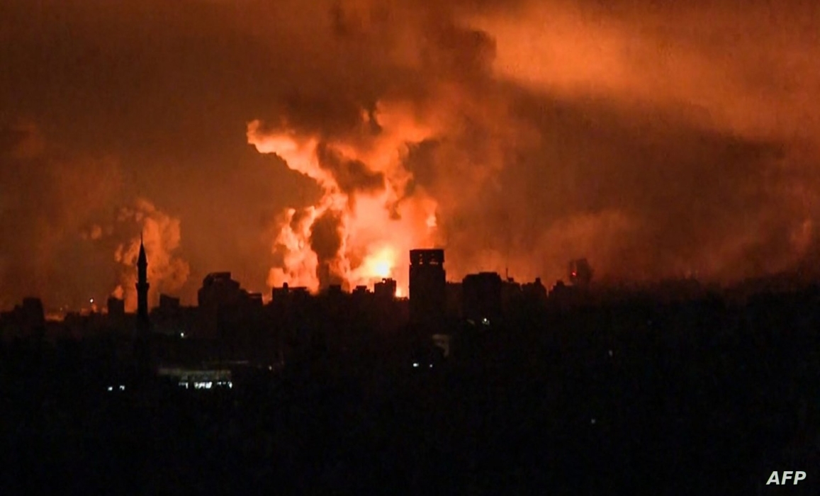 اشتباكات عنيفة في حي التفاح بمدينة غزة