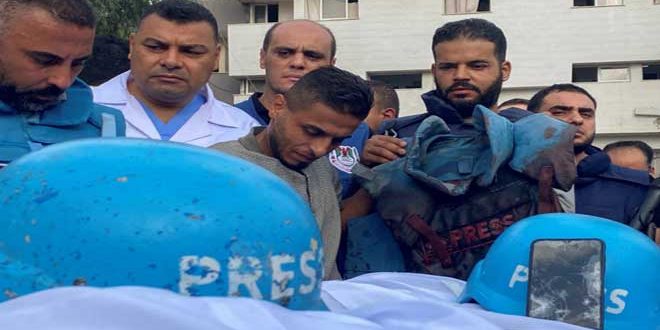 ارتفاع عدد الشهداء الصحفيين جراء العدوان الإسرائيلي على غزة إلى 103