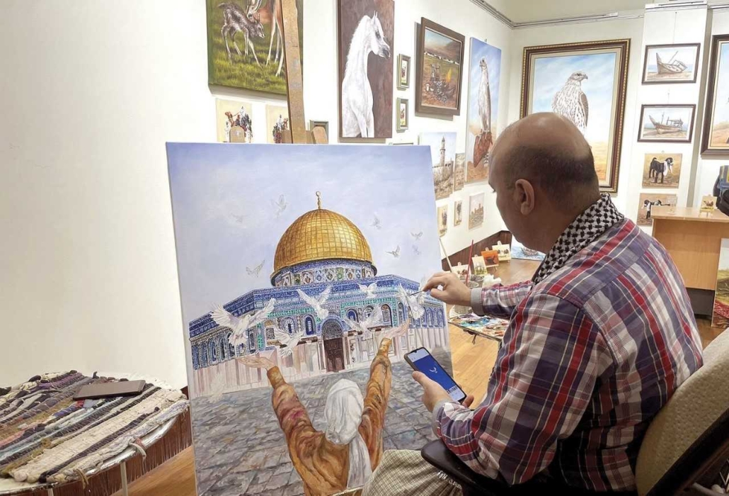 قطر: افتتاح معرض فني يجسد معاناة غزة بمشاركة تشكيليين أردنيين...صور