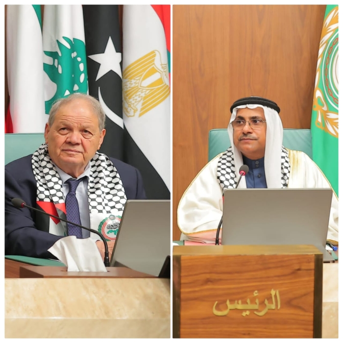 رئيس البرلمان العربي والوطني الفلسطيني يثمنان جهود الملك في دعم القضية الفلسطينية