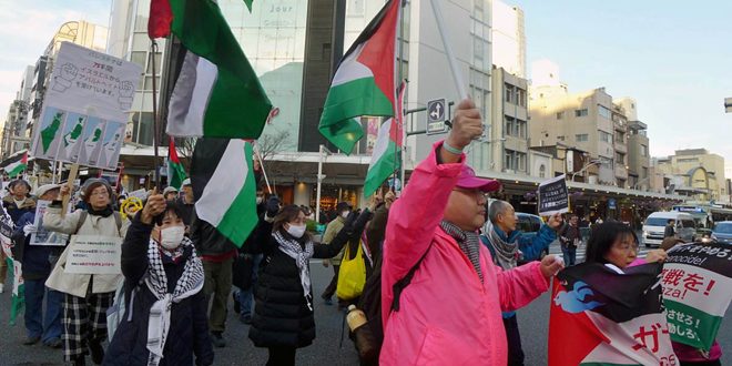 مظاهرات في مدن وعواصم عالمية للتنديد بالعدوان الإسرائيلي على قطاع غزةصور