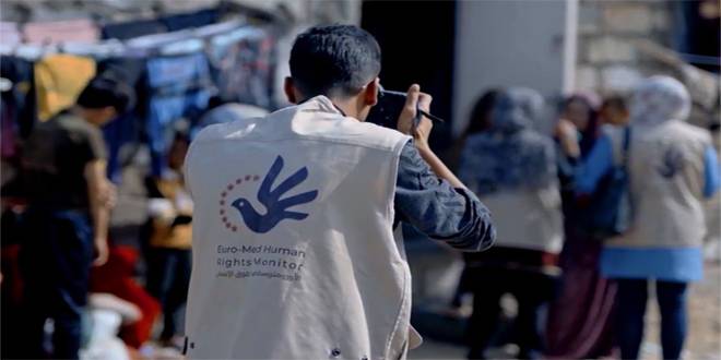 المرصد الأورومتوسطي: حملة “إسرائيل” التحريضية ضدنا امتداد لمحاولاتها منع توثيق جرائمها