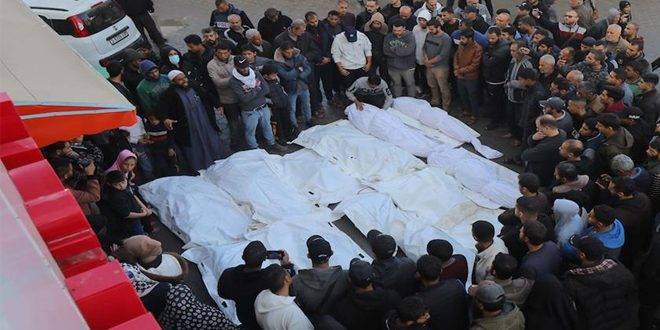 أكثر من 22 ألف شهيد و57 ألف جريح ضحايا العدوان الإسرائيلي المتواصل على قطاع غزة
