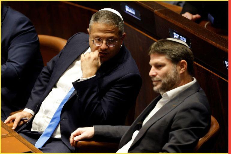 سموتريتش وبن غفير ينتقدان التصريحات الأميركية بشأن تهجير سكان غزة