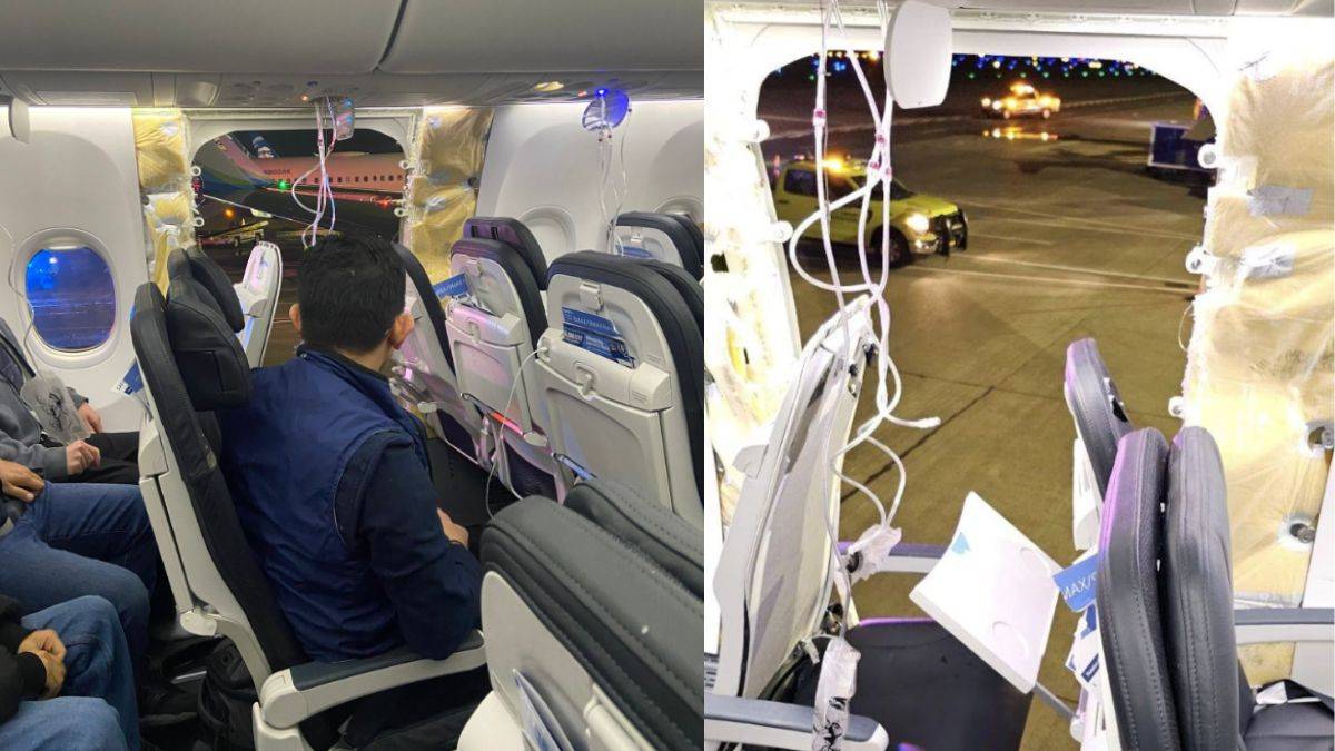 بعد انفجار نافذة في الجو .. خطوط ألاسكا الجوية توقف طائراتها من طراز بوينغ 7379