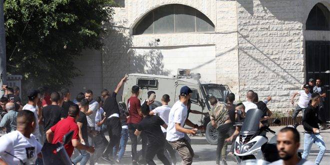 إصابة عدد من الفلسطينيين باعتداء الاحتلال عليهم في قرية مادما