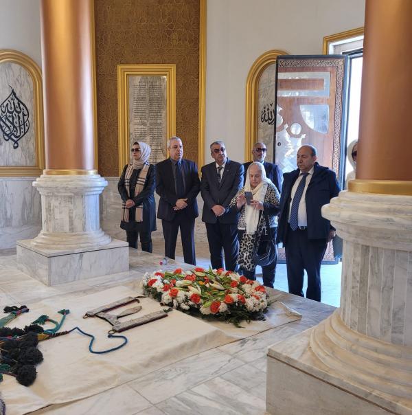وفد الاتحاد العربي للتمكين يزور ضريح ومتحف شيخ المجاهدين عمر المختار