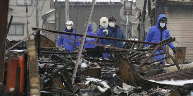 حصيلة ضحايا زلزال اليابان المدمر ترتفع إلى 213 قتيلاً
