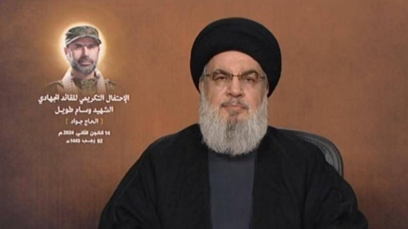 نصر الله اسرائيل ستخضع لشروط المقاومة في غزة