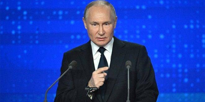 بوتين: روسيا تعزز مكانتها وحضورها في كل الاتجاهات والمجالات