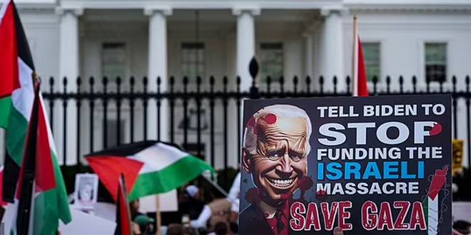 موظفون في 20 وكالة أمريكية ينظمون إضراباً احتجاجاً على دعم بايدن للعدوان الإسرائيلي