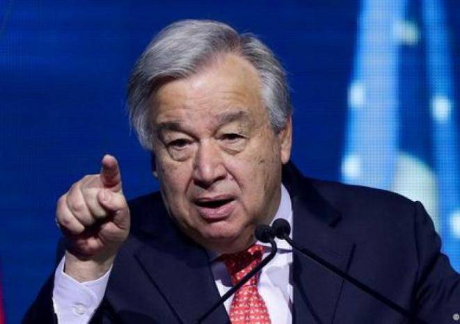 غوتيريش يدعو إلى وقف إنساني فوري لإطلاق النار في غزة