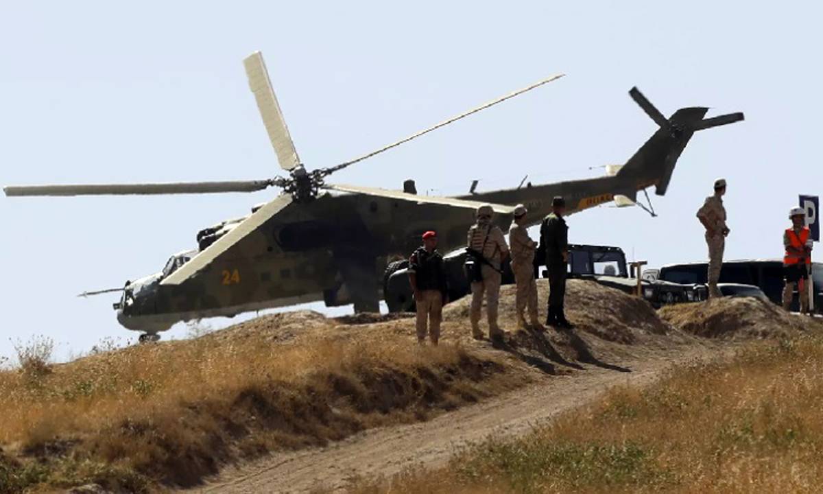مصرع شخص وإصابة 7 بتحطم مروحية عسكرية بقرغيزستان