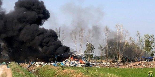 مصرع 18 شخصاً جراء انفجار مصنع ألعاب نارية في تايلاند