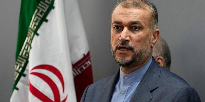 عبد اللهيان لكاميرون: لا يحق لبريطانيا وأمريكا رهن أمن المنطقة لحساب الاحتلال الإسرائيلي