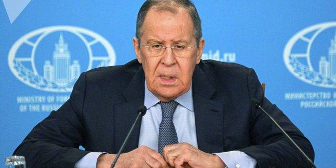 لافروف: إقامة الدولة الفلسطينية المستقلة هي الحل الأساسي للصراع في الشرق الأوسط