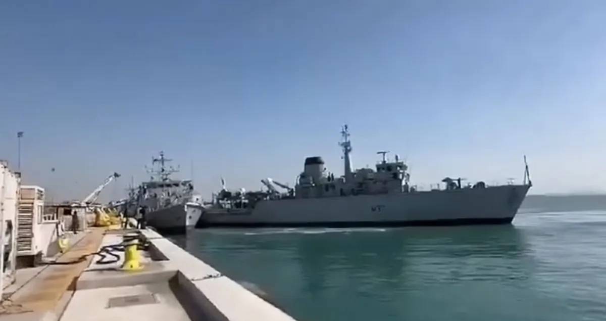 اصطدام بين سفينتين بريطانيتين بميناء في البحرين