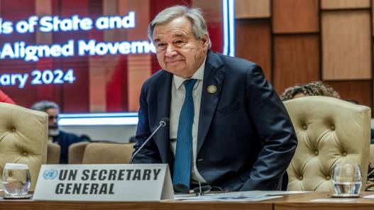 غوتيريش: الجميع يجب أن يعترف بحق الشعب الفلسطيني في بناء دولته