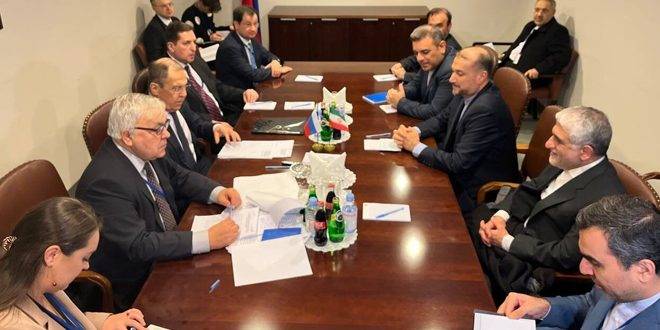 وزيرا خارجية روسيا وإيران يبحثان تطورات الوضع في قطاع غزة