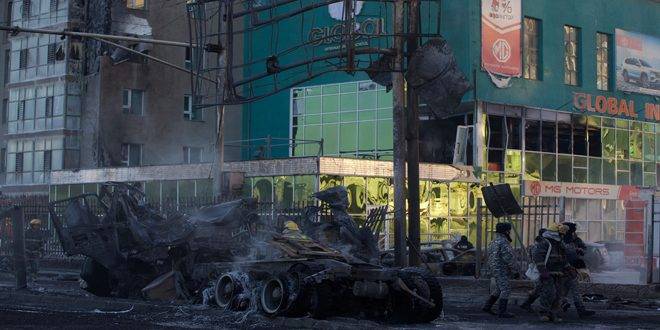 مصرع ستة أشخاص وإصابة 14 بانفجار صهريج غاز في منغوليا