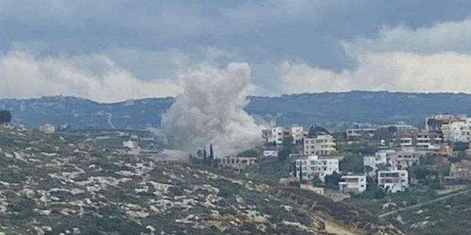 إصابة شخصين جراء غارة لطيران العدو الإسرائيلي على بلدة البازورية جنوب لبنان