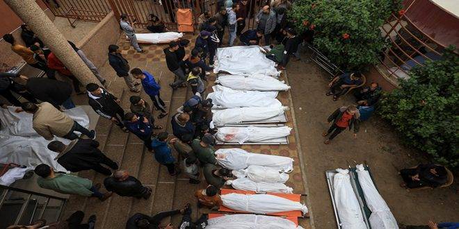 خلال الـ 24 ساعة الماضية.. الاحتلال ارتكب 16 مجزرة في القطاع راح ضحيتها 150 شهيداً