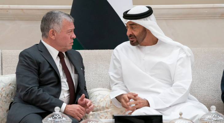 الملك ورئيس دولة الإمارات يعقدان لقاء في قصر بسمان
