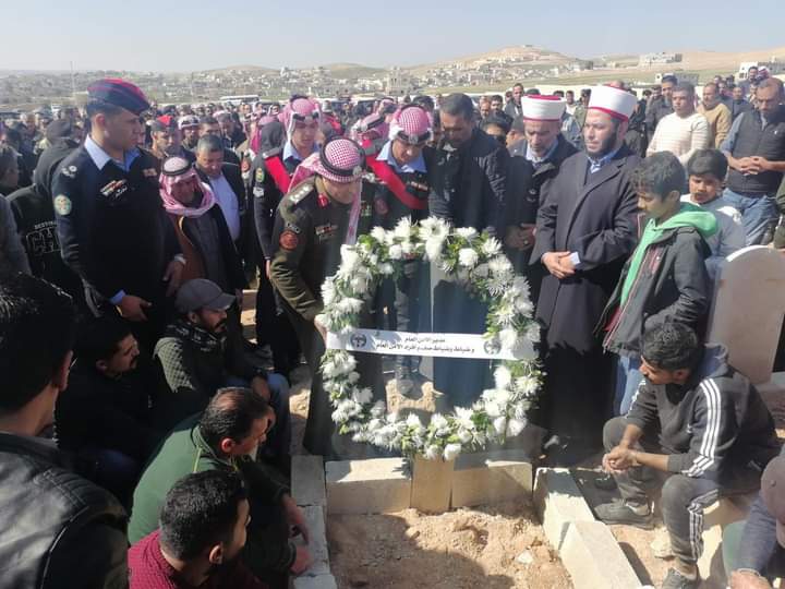 تشييع جثمان الرقيب هاشم طارق عمر الجبور