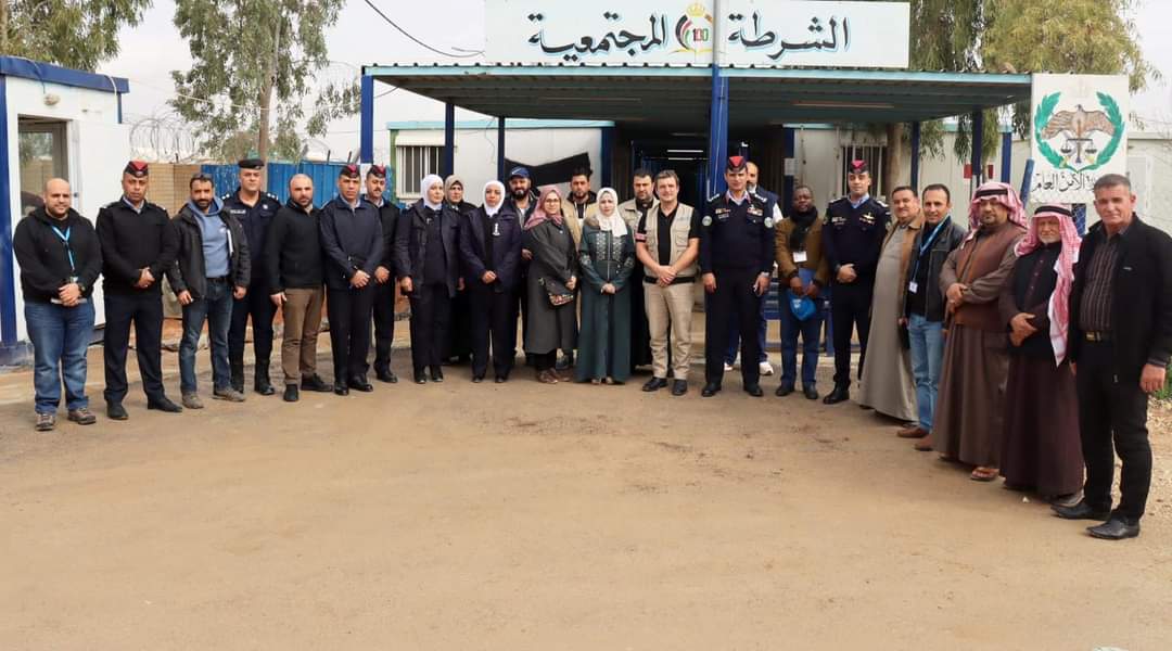 العقيد الشرمان يرعى إجتماع أمني في مخيم الزعتري