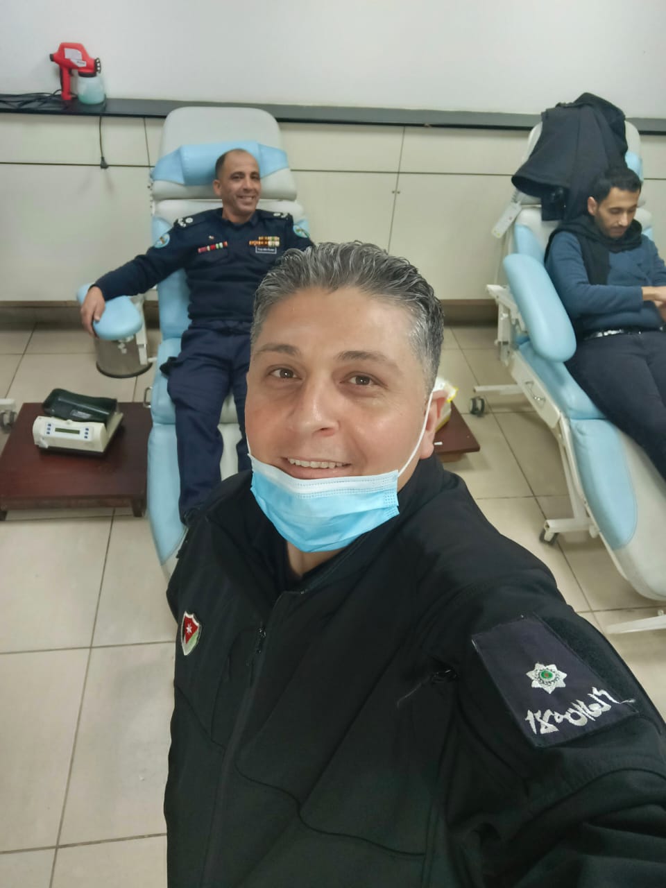 الملازم رافت الزعبي  يرقد على سرير الشفاء في مدينة الحسين الطيبة