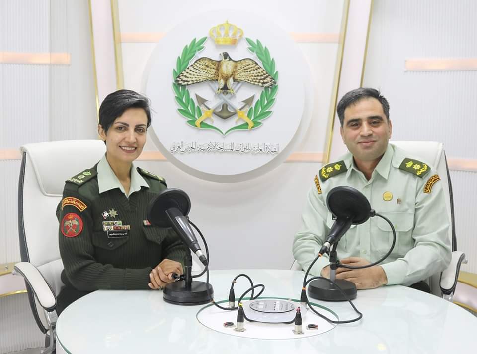 إذاعة الجيش العربي تستضيف المقدم الطبيب عمر عبد اللطيف تاسو