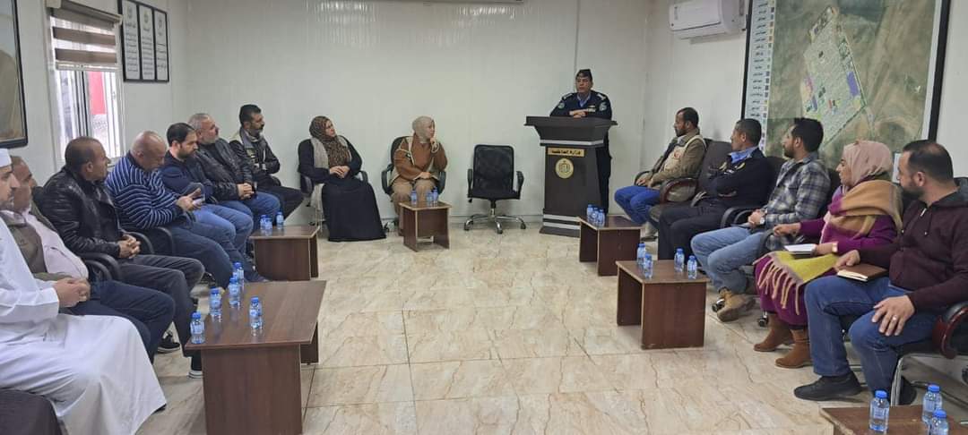 جانب من أنشطة الشرطة المجتمعية في مخيم مريجيب الفهود