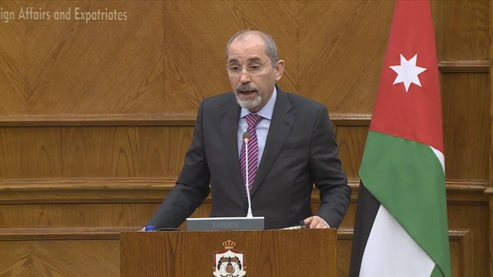 مؤتمر صحفي مشترك لوزير الخارجية مع نظيره النمساوي في عمّان