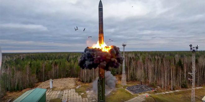 القوات الإستراتيجية الروسية تنفذ إطلاقاً تدريبياً ناجحاً لصاروخ عابر للقارات متعدد الرؤوس