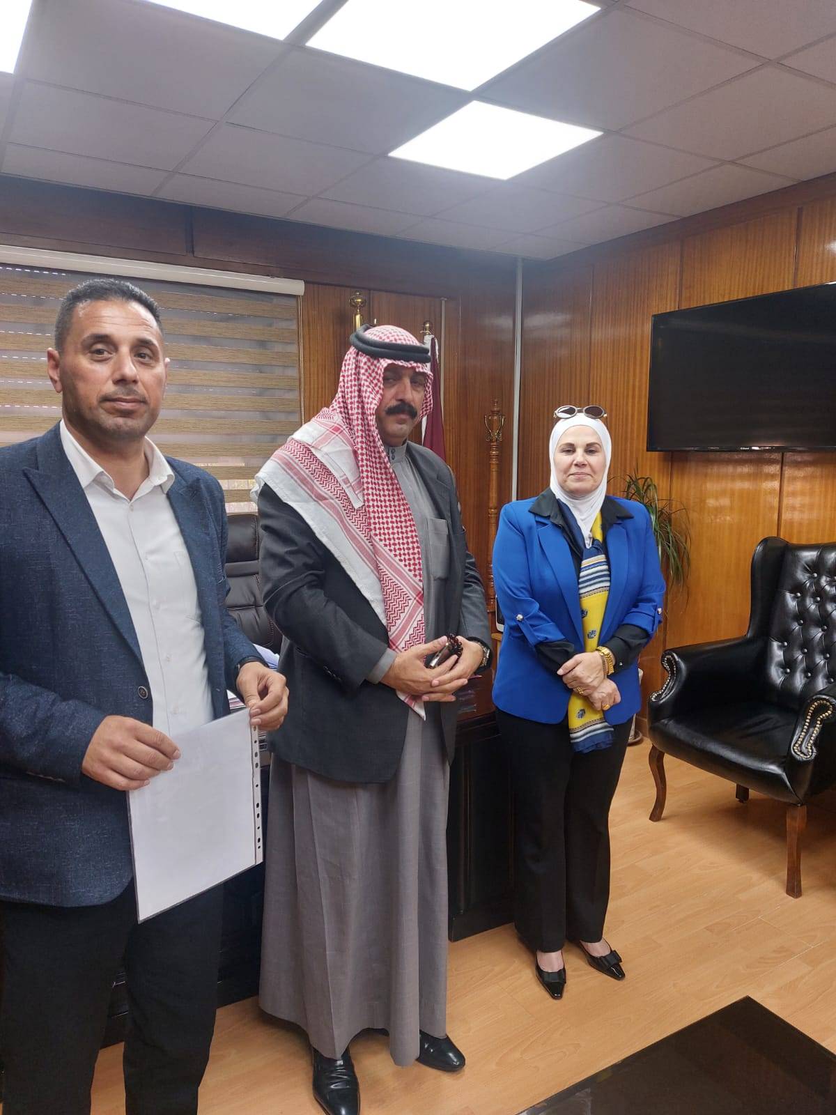 ابوعليم رئيس مجلس التطوير التربوي في محافظة المفرق يلتقي أمين عام  وزارة التربية والتعليم