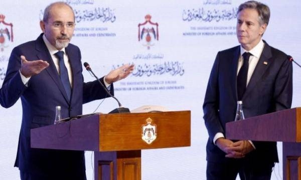 الصفدي وبلينكن: حجم المساعدات لا يلبي الحد الأدنى من احتياجات غزة