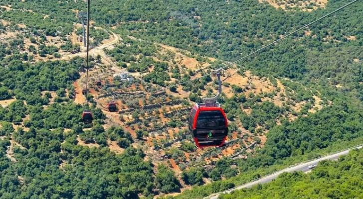 تلفريك عجلون يتوقف في أول 9 أيام من رمضان