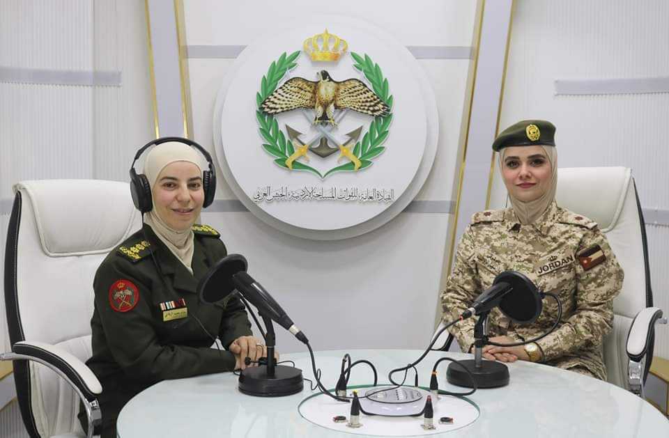 إذاعة الجيش العربي تستضيف الملازم حقوقية روان سهيل الرواشدة