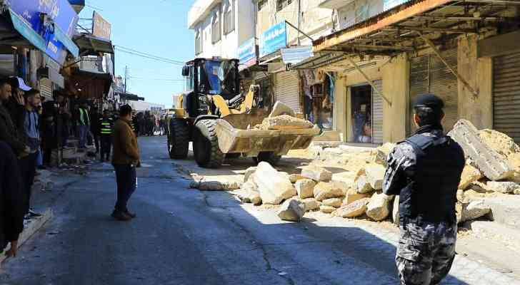 حملة أمنية على البسطات في وسط البلد والوحدات