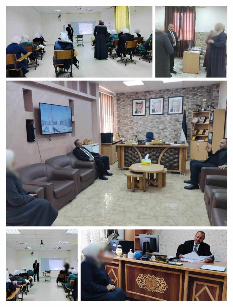 متابعات ميدانية لمدير تربية معان للمدارس المطبقة لبرنامج التعليم المهني والتقني BTEC