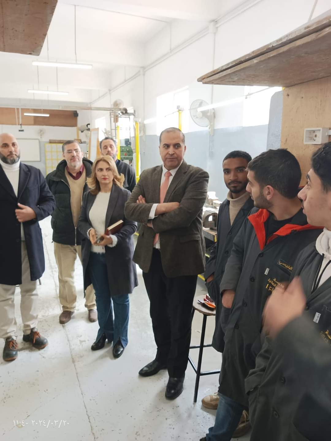 مدير تربية لواء الجامعة يتفقد مدارس التعليم المهني BTEC.