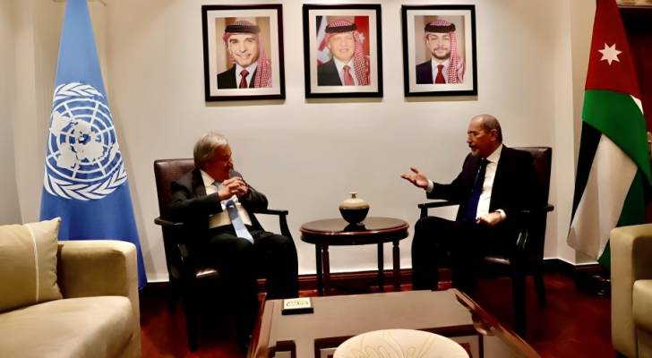 عاجل...الصفدي وغوتيرش يناقشان منع التهجير القسري للفلسطينيين داخل أرضهم أو خارجها