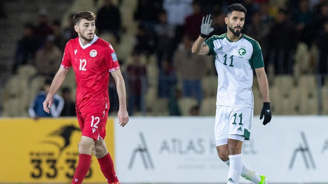 المنتخب السعودي يتعادل مع طاجيكستان في تصفيات كأس العالم