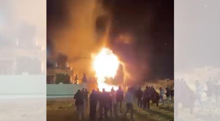 الدفاع المدني يتعامل مع حريق منزل في الرمثا